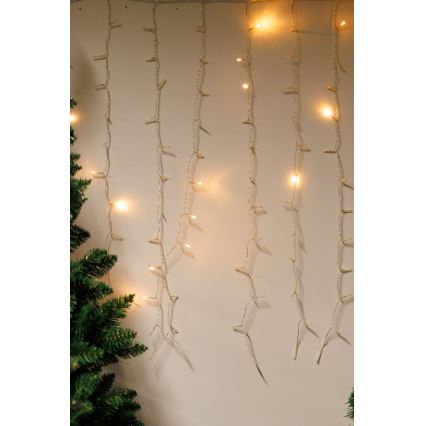 LED Zatemnitven zunanji Božična zavesa CURTAIN 360xLED/8,4W/230V 2x2 m IP44 topla bela + Daljinski upravljalnik