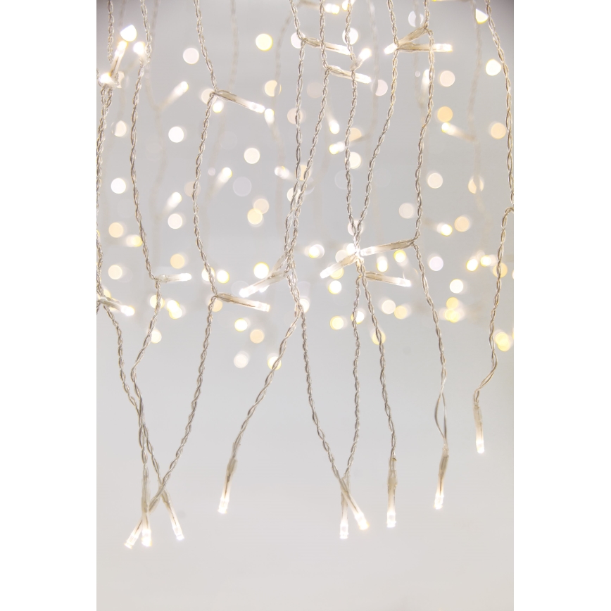 LED Zatemnitven zunanji Božična zavesa CURTAIN 360xLED/8,4W/230V 2x2 m IP44 topla bela + Daljinski upravljalnik