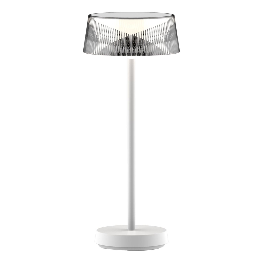 LED Zatemnitvena zunanja namizna svetilka na dotik CASABLANCA LED/3,4W/5V USB 3600 mAh IP44 bela
