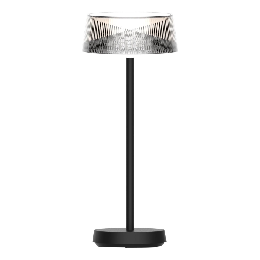 LED Zatemnitvena zunanja namizna svetilka na dotik CASABLANCA LED/3,4W/5V USB 3600 mAh IP44 črna