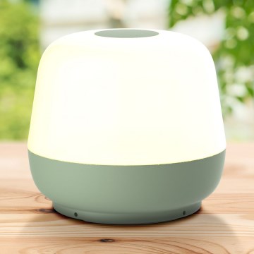 LED Zatemnitvena zunanja namizna svetilka na dotik SAMBA LED/1,2W/5V USB 1200 mAh IP44 zelena