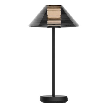 LED Zatemnitvena zunanja namizna svetilka na dotik SERENGETI LED/3,4W/5V USB 3600 mAh IP44 črna