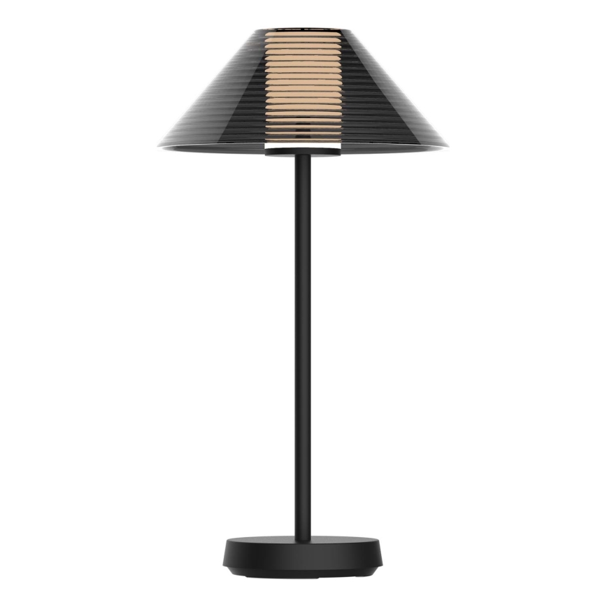 LED Zatemnitvena zunanja namizna svetilka na dotik SERENGETI LED/3,4W/5V USB 3600 mAh IP44 črna