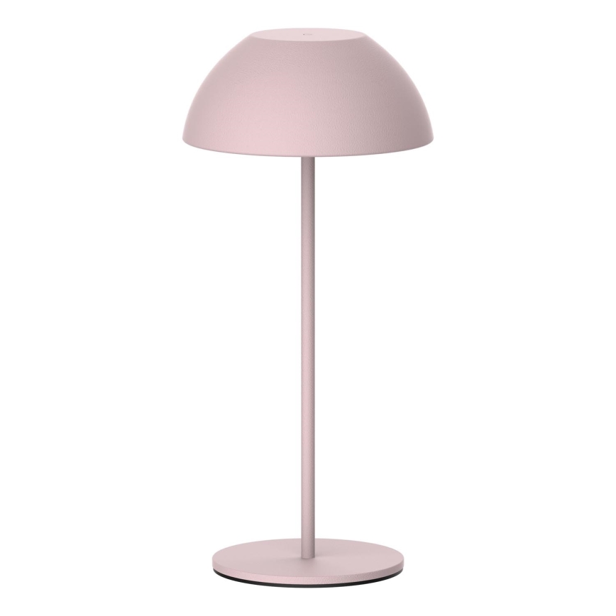 LED Zatemnitvena zunanja namizna svetilka na dotik TANZANIA LED/1,8W/5V USB 1800 mAh IP44 roza
