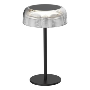 LED Zatemnitvena zunanja namizna svetilka na dotik TRYPOLIS LED/2W/5V USB 1800 mAh IP44 črna