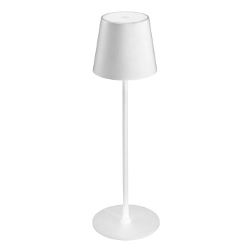 LED Zatemnitvena zunanja polnilna namizna svetilka LED/4W/4000 mAh 3000/4000/5500K IP44 bela