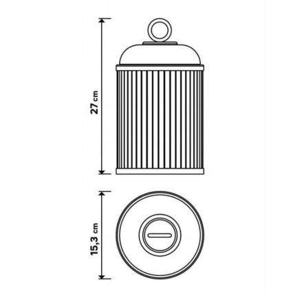 LED Zatemnitvena zunanja svetilka CANARI LED/2W/5V IP44