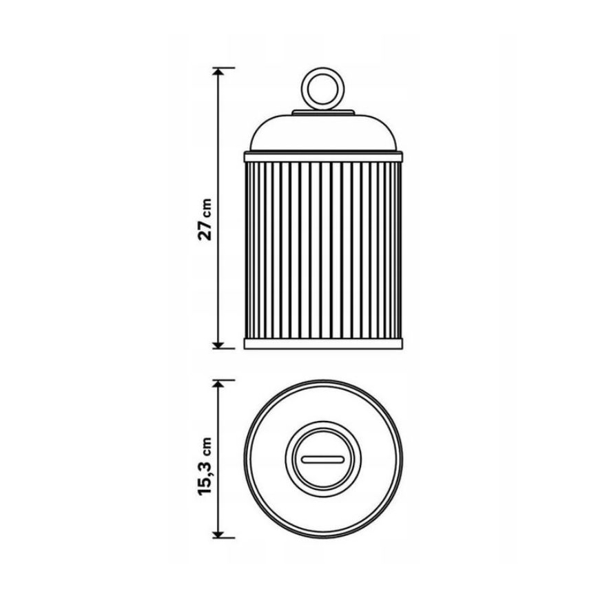 LED Zatemnitvena zunanja svetilka CANARI LED/2W/5V IP44