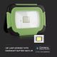 LED Zatemnitveni baterijski reflektor SAMSUNG CHIP + SOS funkcija LED/10W/3,7V/USB IP44 4000K zelen