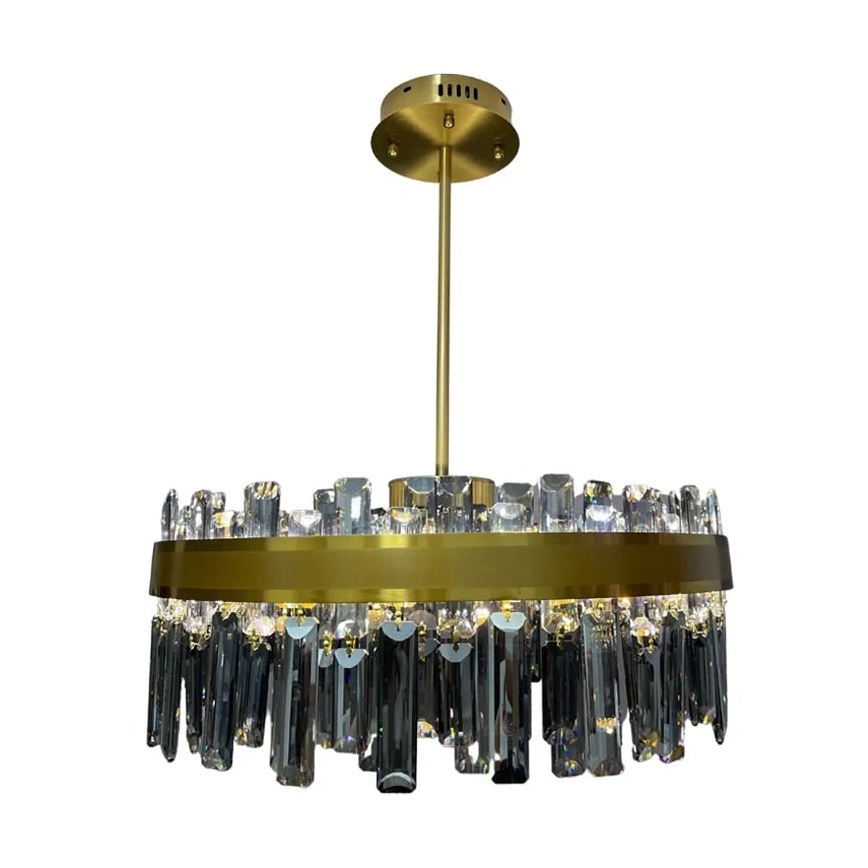 LED Zatemnitveni kristalni lestenec na drogu LED/80W/230V 3000-6500K + Daljinski upravljalnik