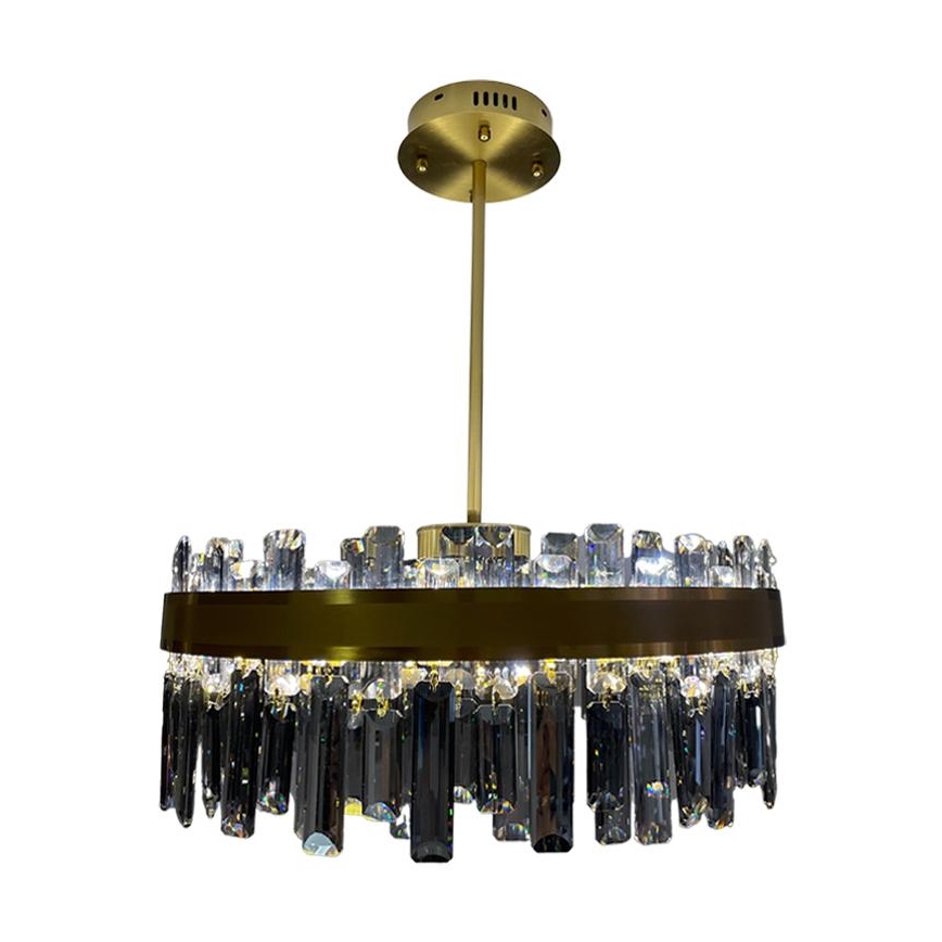 LED Zatemnitveni kristalni lestenec na drogu LED/80W/230V 3000-6500K + Daljinski upravljalnik