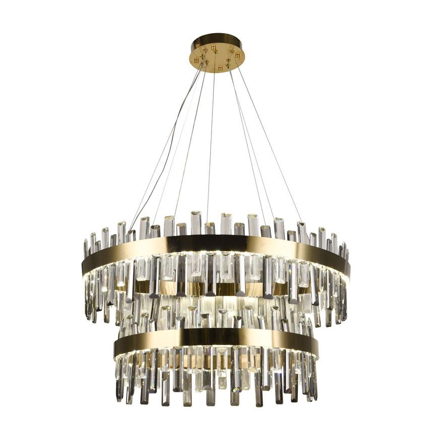 LED Zatemnitveni kristalni lestenec na vrvici LED/190W/230V 3000-6500K + Daljinski upravljalnik