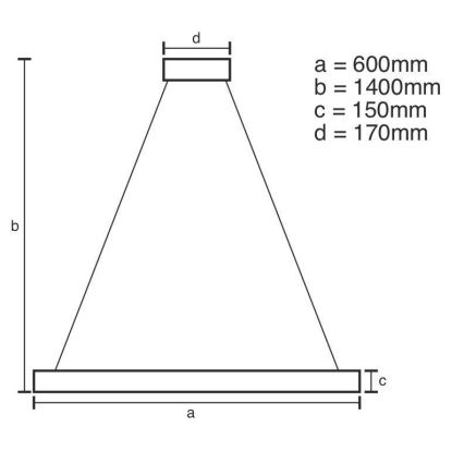 LED Zatemnitveni kristalni lestenec na vrvici LED/40W/230V 3000-6500K + Daljinski upravljalnik