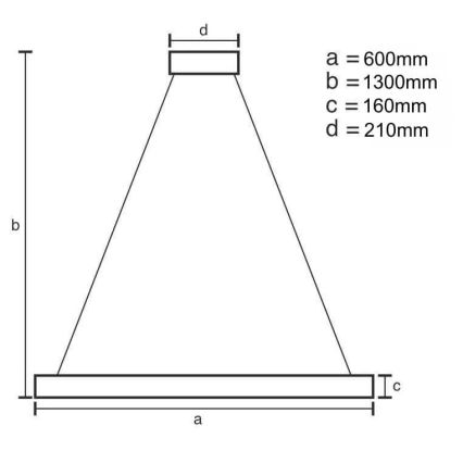 LED Zatemnitveni kristalni lestenec na vrvici LED/40W/230V 3000-6500K + Daljinski upravljalnik