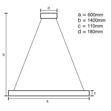 LED Zatemnitveni kristalni lestenec na vrvici LED/40W/230V 3000-6500K + Daljinski upravljalnik