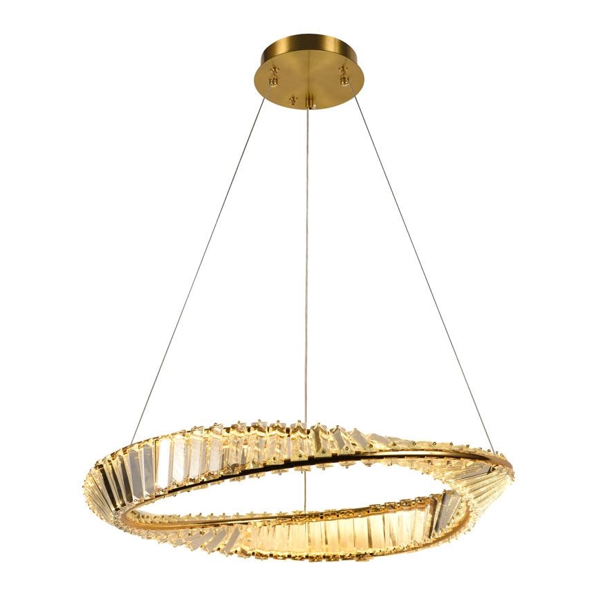 LED Zatemnitveni kristalni lestenec na vrvici LED/40W/230V 3000-6500K + Daljinski upravljalnik