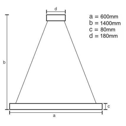 LED Zatemnitveni kristalni lestenec na vrvici LED/40W/230V 3000-6500K + Daljinski upravljalnik