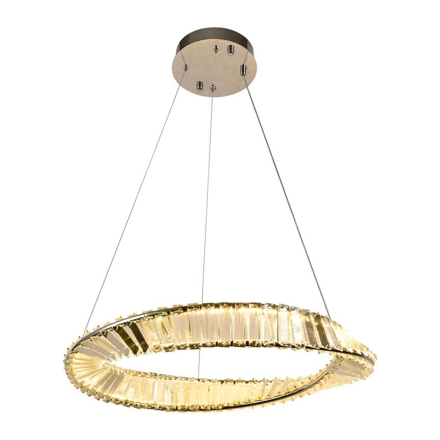 LED Zatemnitveni kristalni lestenec na vrvici LED/40W/230V 3000-6500K + Daljinski upravljalnik