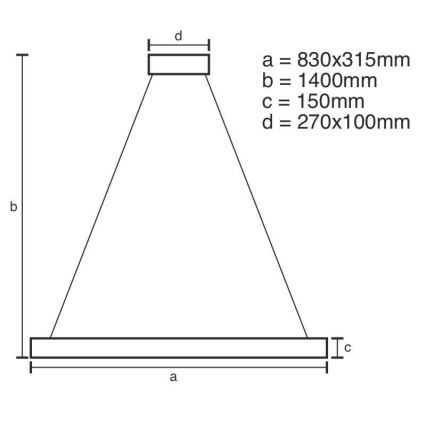 LED Zatemnitveni kristalni lestenec na vrvici LED/45W/230V 3000-6500K + Daljinski upravljalnik