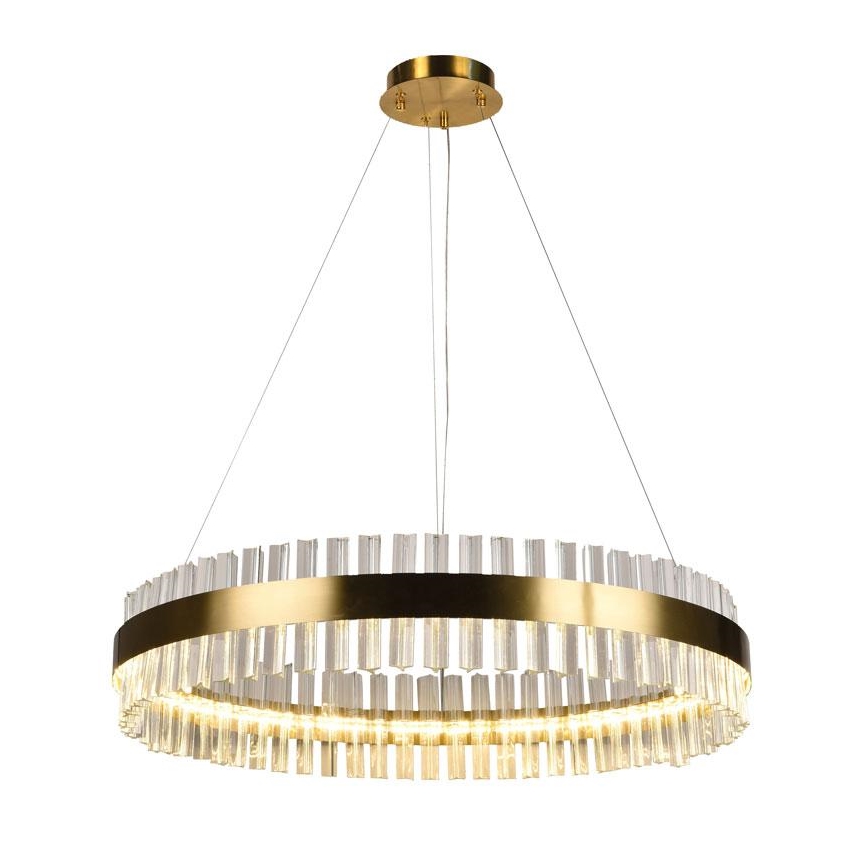 LED Zatemnitveni kristalni lestenec na vrvici LED/55W/230V 3000-6500K + Daljinski upravljalnik