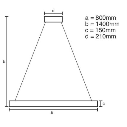 LED Zatemnitveni kristalni lestenec na vrvici LED/55W/230V 3000-6500K + Daljinski upravljalnik