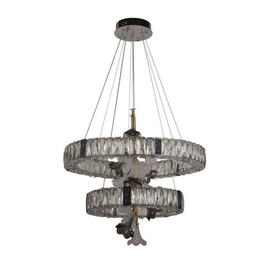 LED Zatemnitveni kristalni lestenec na vrvici LED/70W/230V 3000-6500K + Daljinski upravljalnik