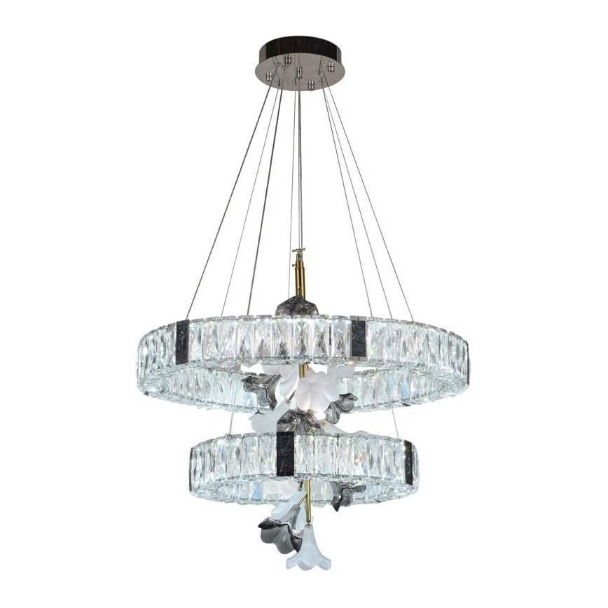 LED Zatemnitveni kristalni lestenec na vrvici LED/70W/230V 3000-6500K + Daljinski upravljalnik