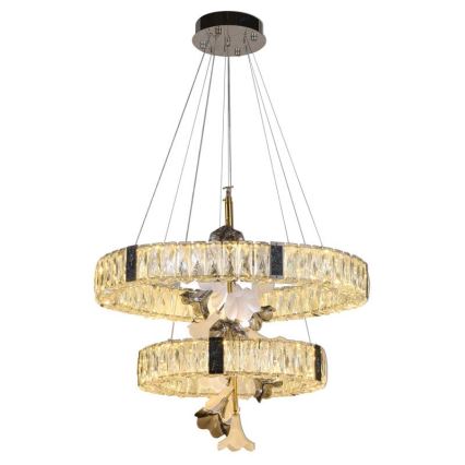 LED Zatemnitveni kristalni lestenec na vrvici LED/70W/230V 3000-6500K + Daljinski upravljalnik