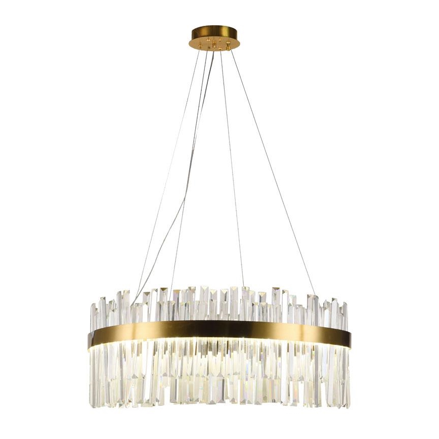 LED Zatemnitveni kristalni lestenec na vrvici LED/80W/230V 3000-6500K + Daljinski upravljalnik
