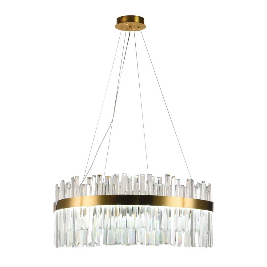 LED Zatemnitveni kristalni lestenec na vrvici LED/80W/230V 3000-6500K + Daljinski upravljalnik