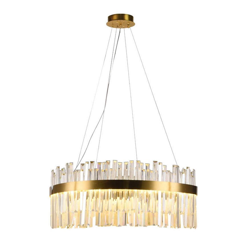 LED Zatemnitveni kristalni lestenec na vrvici LED/80W/230V 3000-6500K + Daljinski upravljalnik