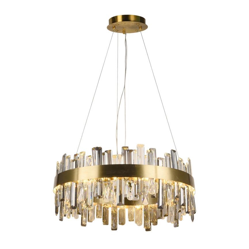 LED Zatemnitveni kristalni lestenec na vrvici LED/80W/230V 3000-6500K + Daljinski upravljalnik