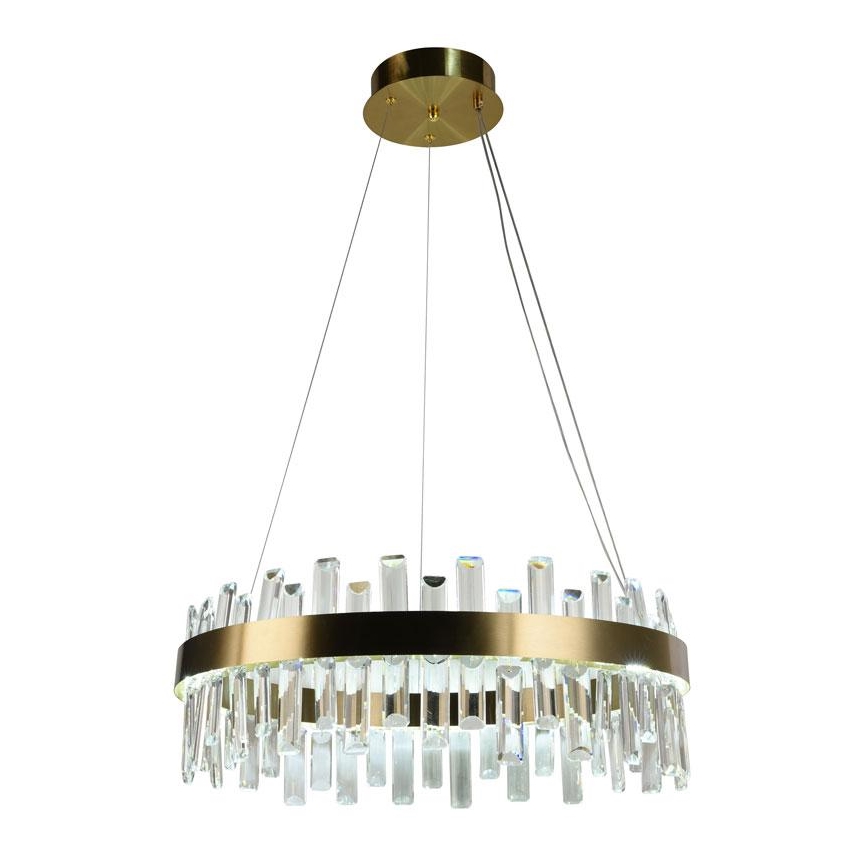 LED Zatemnitveni kristalni lestenec na vrvici LED/80W/230V 3000-6500K + Daljinski upravljalnik