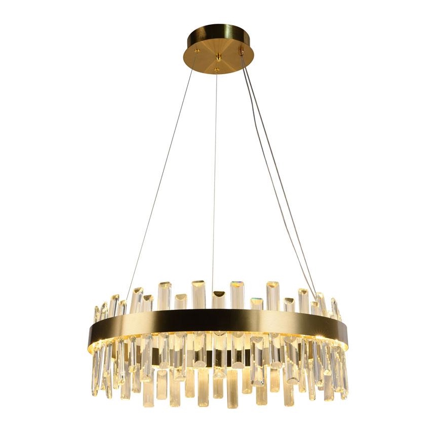 LED Zatemnitveni kristalni lestenec na vrvici LED/80W/230V 3000-6500K + Daljinski upravljalnik