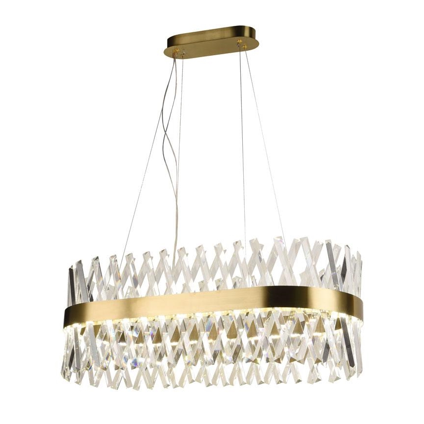 LED Zatemnitveni kristalni lestenec na vrvici LED/90W/230V 3000-6500K + Daljinski upravljalnik