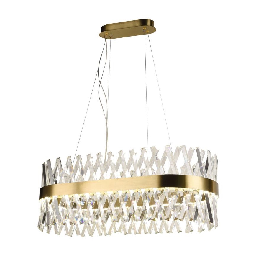 LED Zatemnitveni kristalni lestenec na vrvici LED/90W/230V 3000-6500K + Daljinski upravljalnik