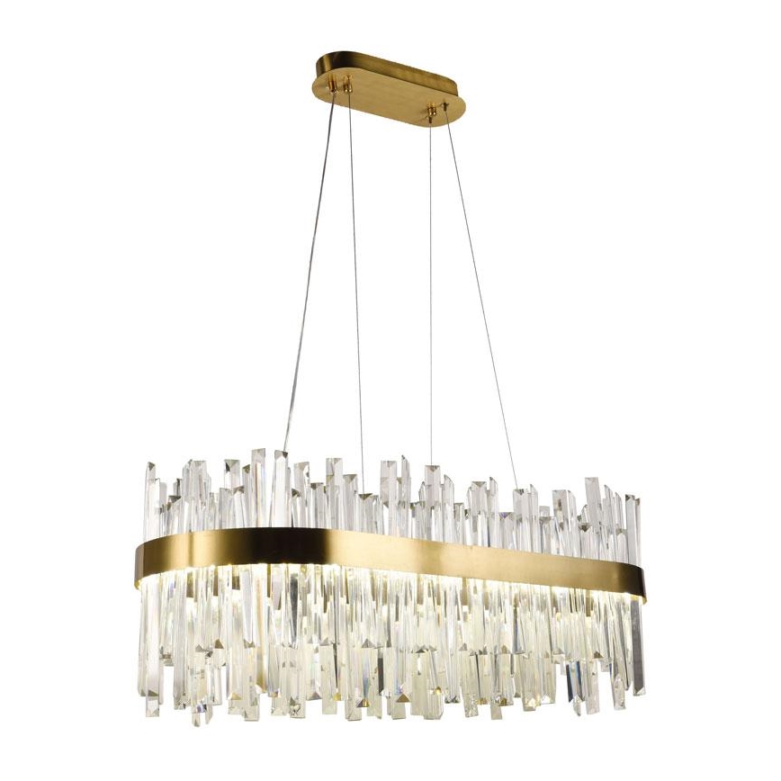 LED Zatemnitveni kristalni lestenec na vrvici LED/90W/230V 3000-6500K + Daljinski upravljalnik