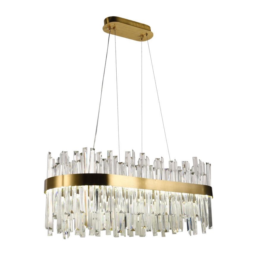 LED Zatemnitveni kristalni lestenec na vrvici LED/90W/230V 3000-6500K + Daljinski upravljalnik