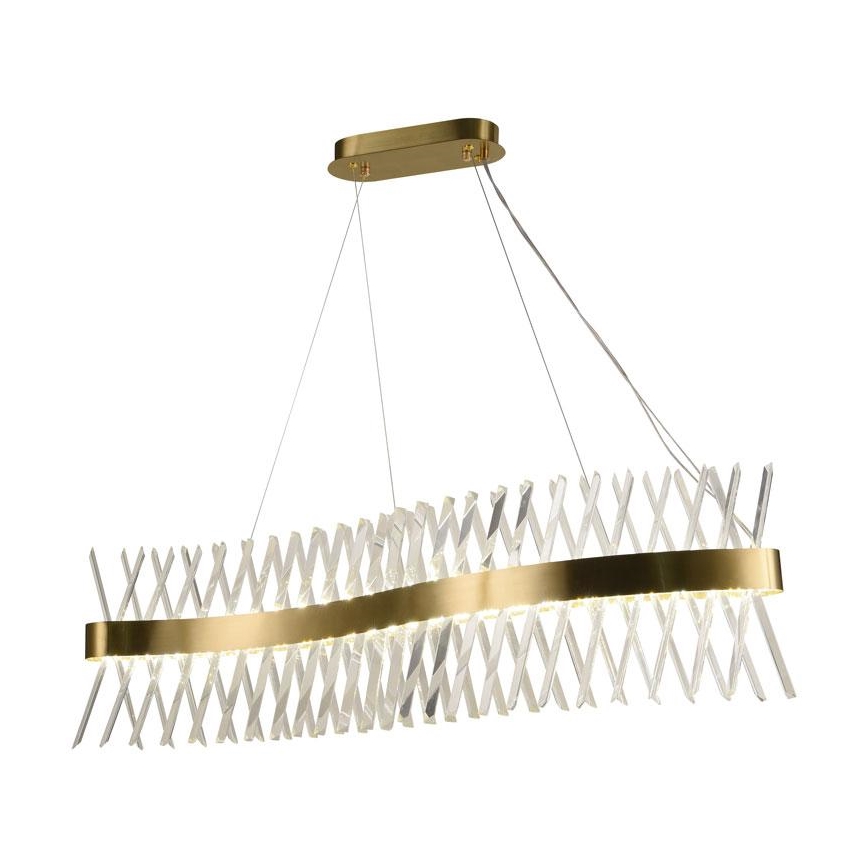 LED Zatemnitveni kristalni lestenec na vrvici LED/95W/230V 3000-6500K + Daljinski upravljalnik