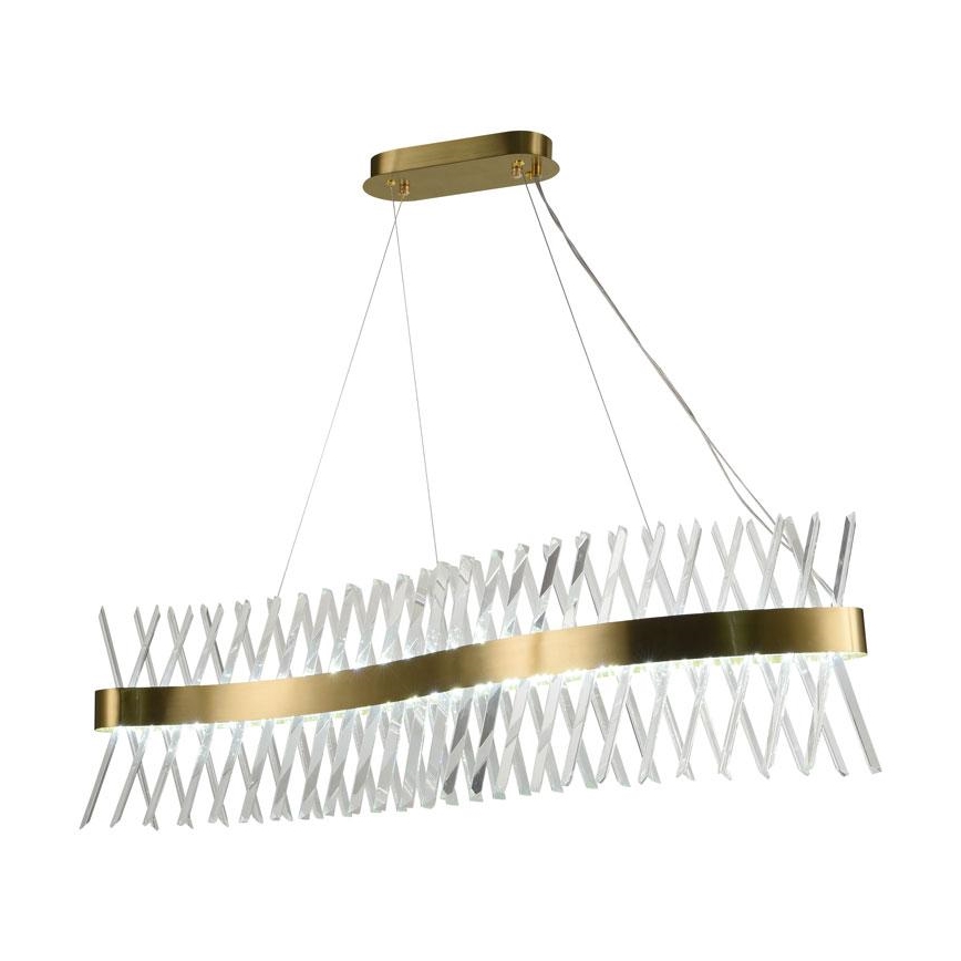 LED Zatemnitveni kristalni lestenec na vrvici LED/95W/230V 3000-6500K + Daljinski upravljalnik