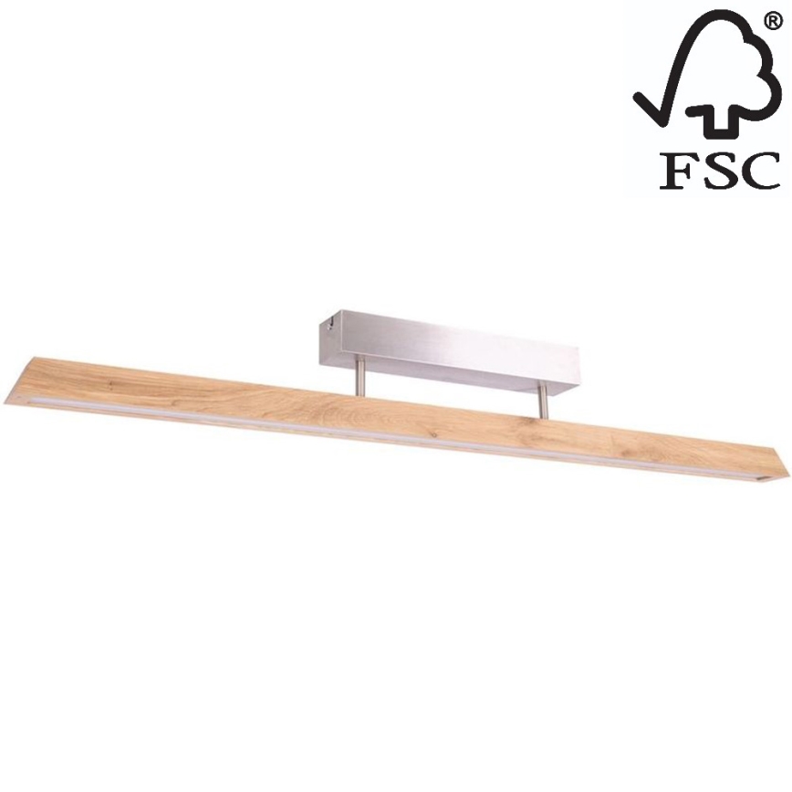 LED Zatemnitveni lestenec DEROTT 3xLED/14W/230V hrast – FSC certifikat