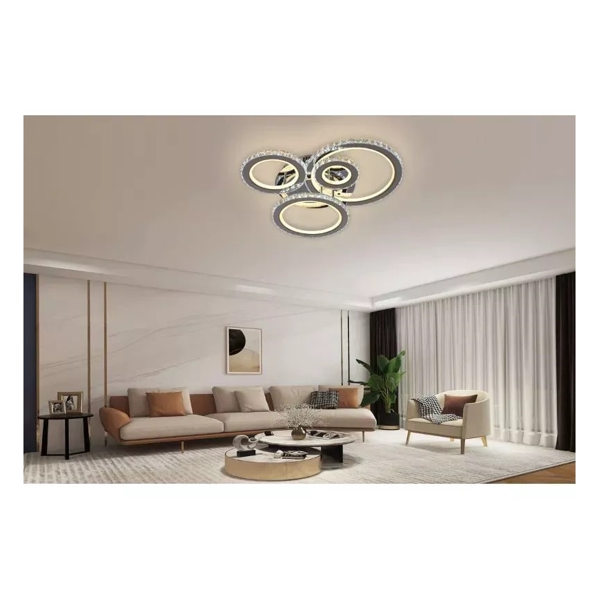 LED Zatemnitveni lestenec LED/120W/230V 3000-6500K + Daljinski upravljalnik