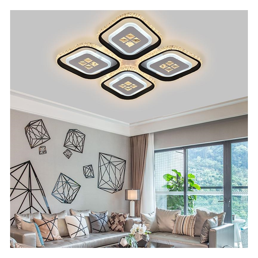 LED Zatemnitveni lestenec LED/130W/230V 3000-6500K + Daljinski upravljalnik