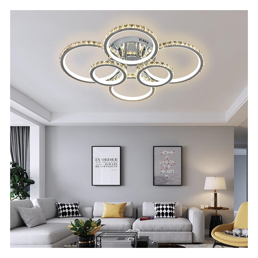 LED Zatemnitveni lestenec LED/205W/230V 3000-6500K + Daljinski upravljalnik