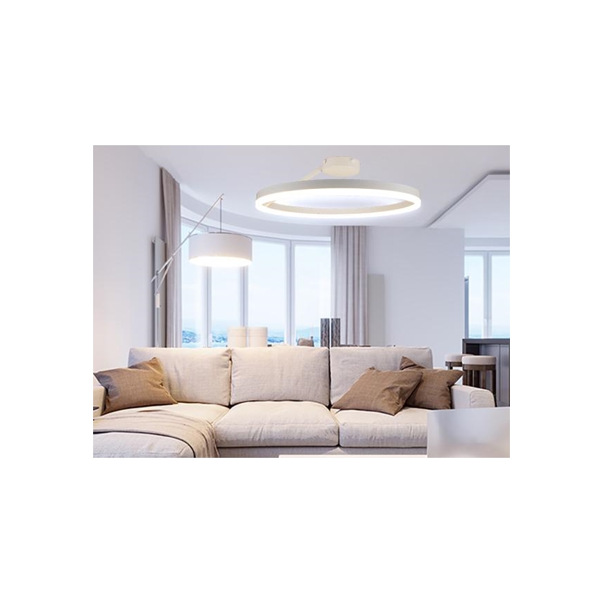 LED Zatemnitveni lestenec LED/40W/230V 3000-6500K bela + Daljinski upravljalnik