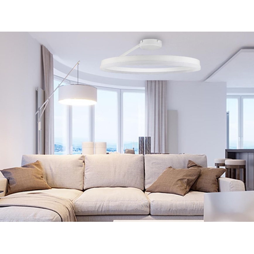 LED Zatemnitveni lestenec LED/40W/230V 3000-6500K bela + Daljinski upravljalnik