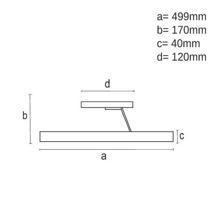 LED Zatemnitveni lestenec LED/40W/230V 3000-6500K črna + Daljinski upravljalnik