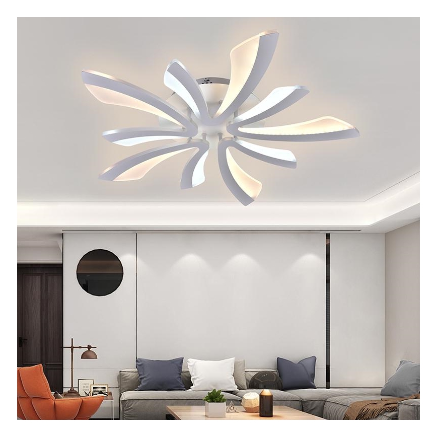 LED Zatemnitveni lestenec LED/55W/230V 3000-6500K + Daljinski upravljalnik