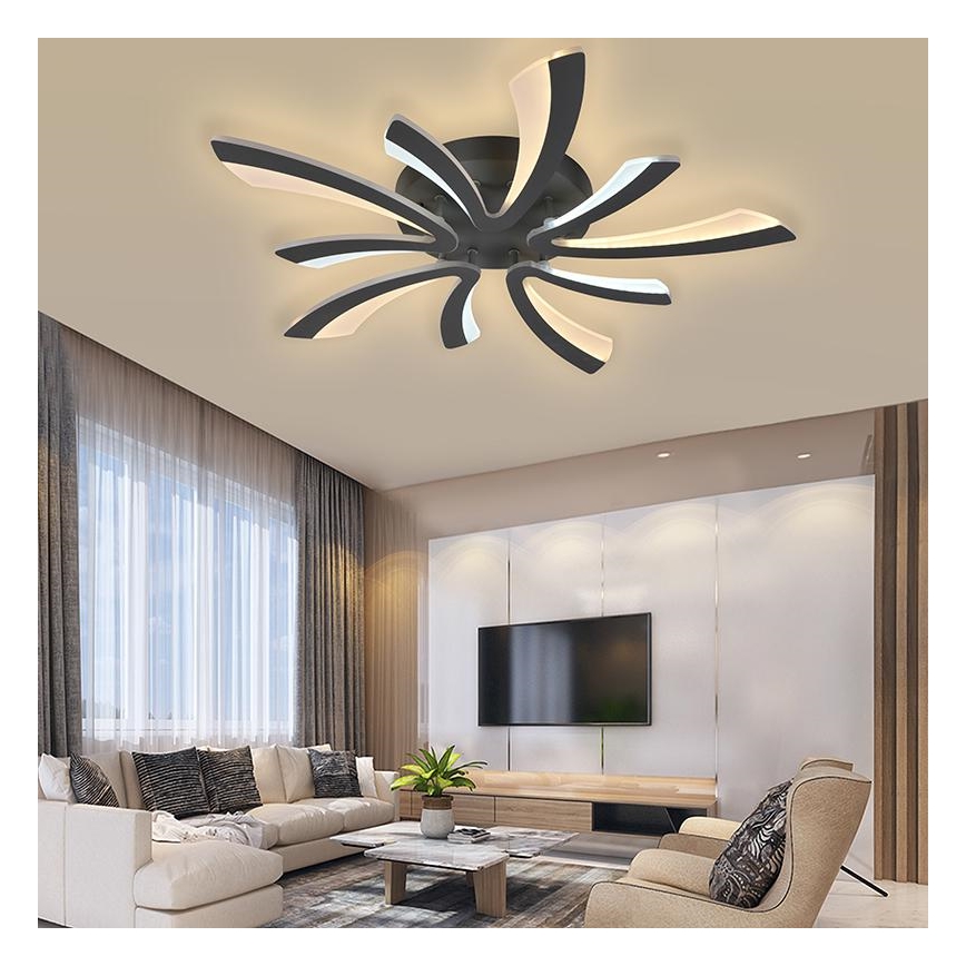 LED Zatemnitveni lestenec LED/55W/230V 3000-6500K + Daljinski upravljalnik