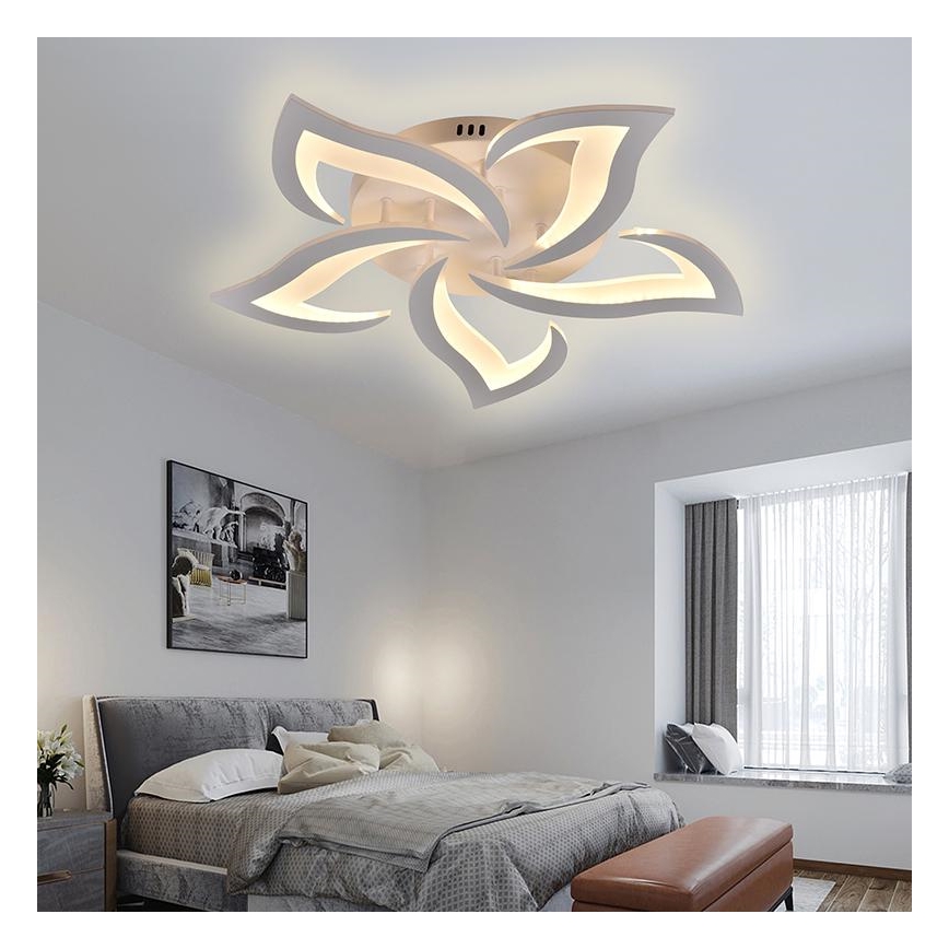 LED Zatemnitveni lestenec LED/55W/230V 3000-6500K + Daljinski upravljalnik